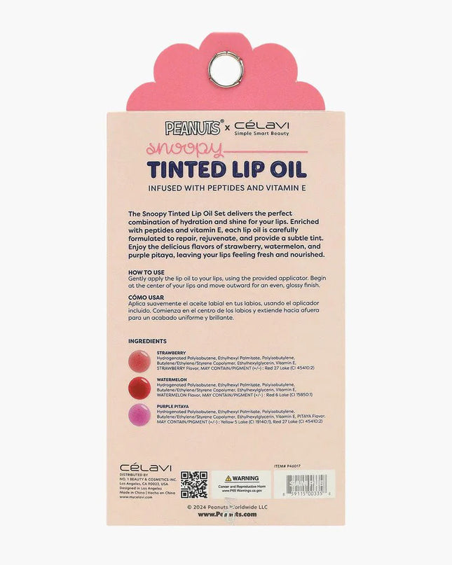 SNOOPY - Smoothing Lip Oil Set 3pc (Limited Edition)