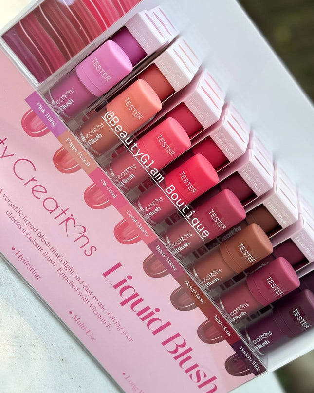 BEAUTY CREATIONS - Blush Líquidos Infusidos con Vit. E