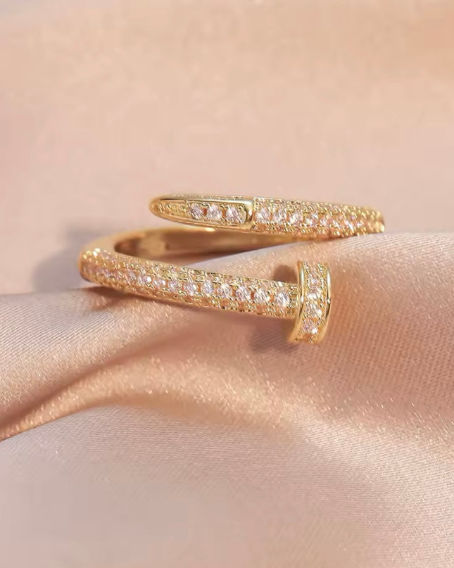 JOYERIA - Sortija Clavo en forma de Serpiente (Ajustable) 1pc