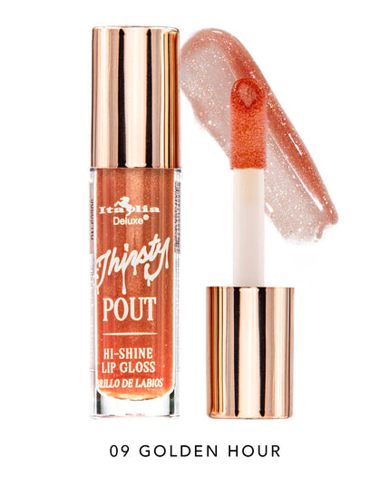 ITALIA DELUXE - THIRSTY POUT / POUT HI-SHINE GLOSS