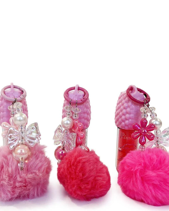 Flower Keychain and Brilliant Lip Gloss 🌸💄