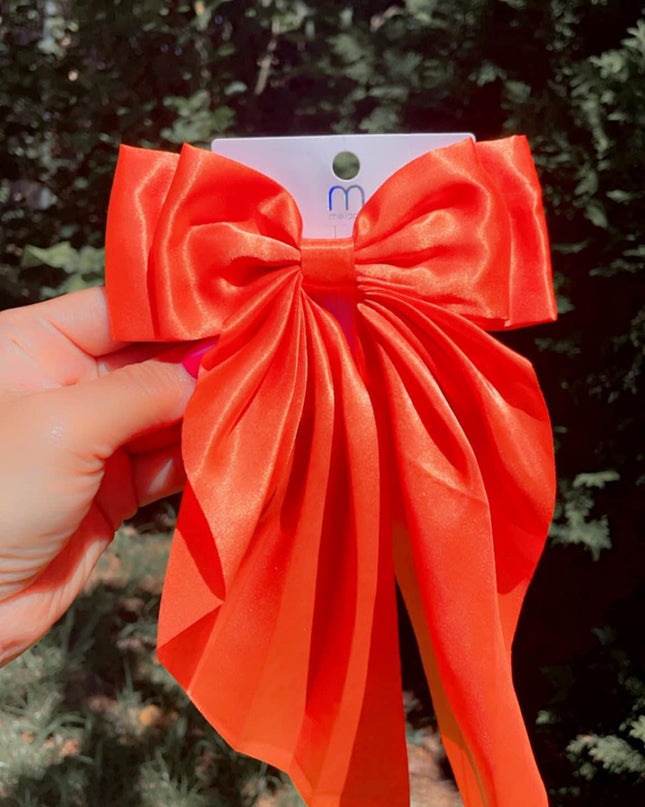 Lazo Coquette - Completamente Satinado (Tamaño Grande) 1pc