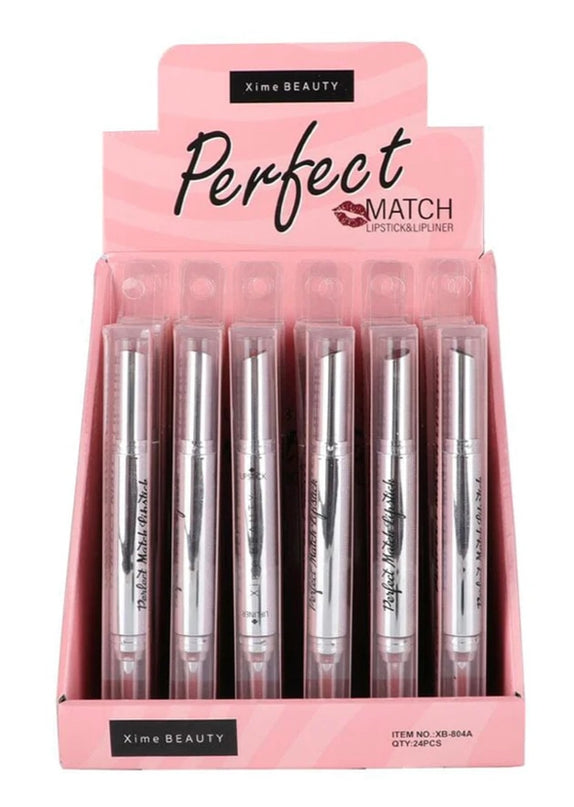 XIME BEAUTY - Perfect Match Lipstick & LipLiner (Tonos Brown)