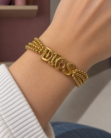 PULSERA AJUSTABLE DE “DIOS” 🤍 STAINLESS STEEL