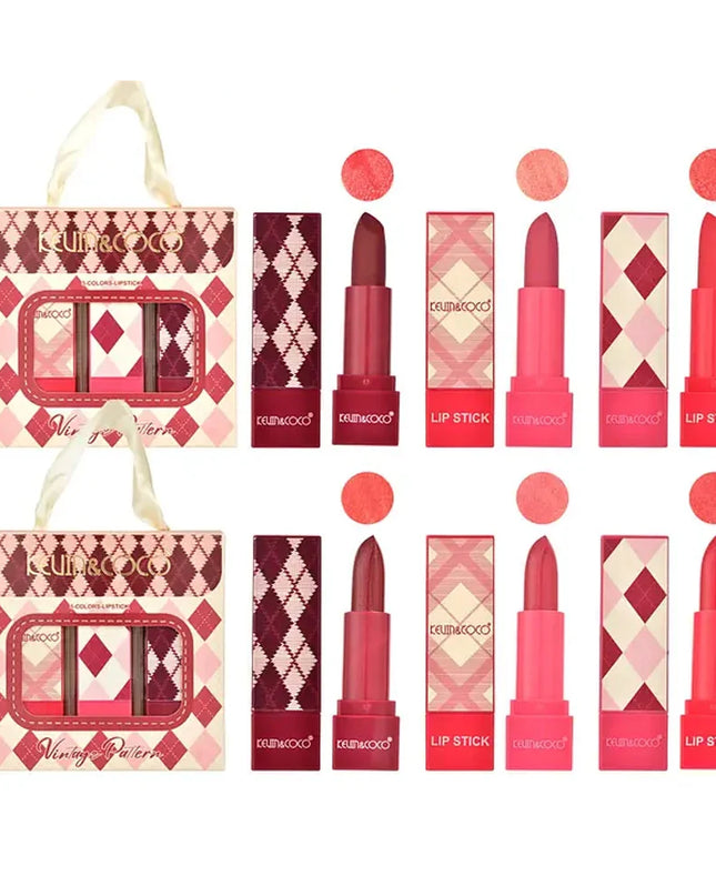 KEVIN & COCO - Vintage Pattern Lipstick Set