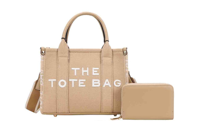 THE TOTE BAG WITH WALLET / INSPIRED BY MARC JACO-BS (KHAKI) - SIZE MEDIUM