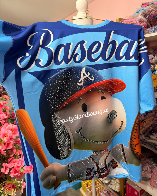 BLUSÓN SNO•PPY FULL PIEDRERÍA OVERSIZE 💙🥎