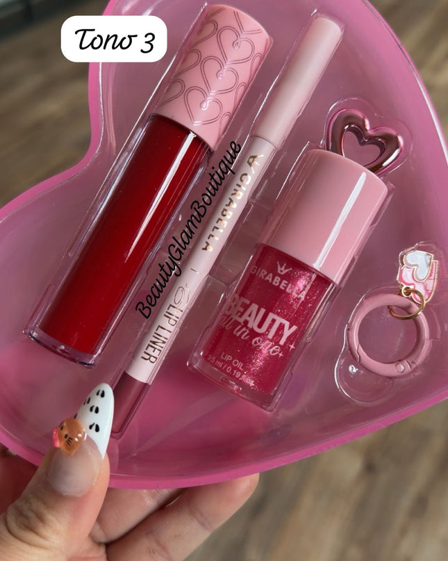 GIRABELLA - Lip Kit Color for You 4pc 👑💖