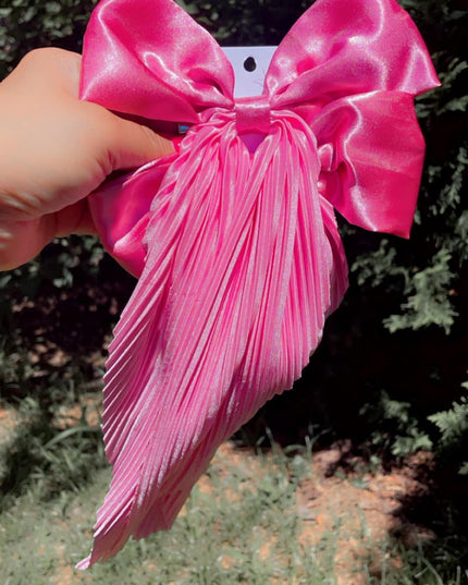 Lazo Coquette - Coleta Larga Satinado (Tamaño Grande) Set de 2pcs