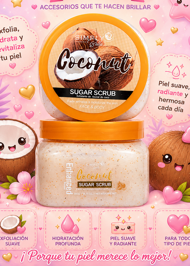 SIMPLY BELLA | Exfoliante Rostro o Cuerpo 100% Natural