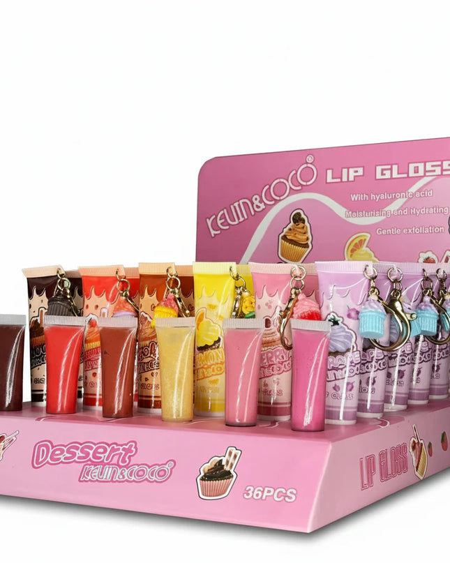 KEVIN & COCO - Dessert Lipgloss with Keychain 🧁