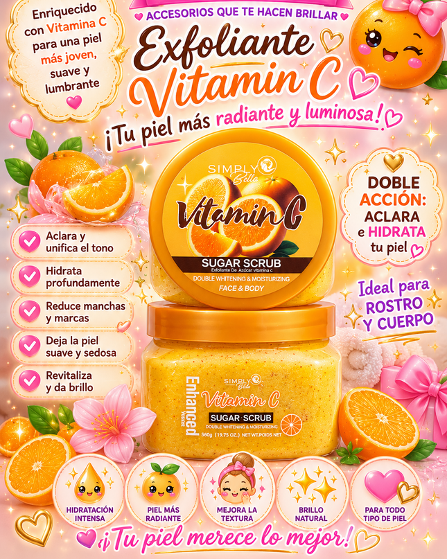 SIMPLY BELLA | Exfoliante Rostro o Cuerpo 100% Natural