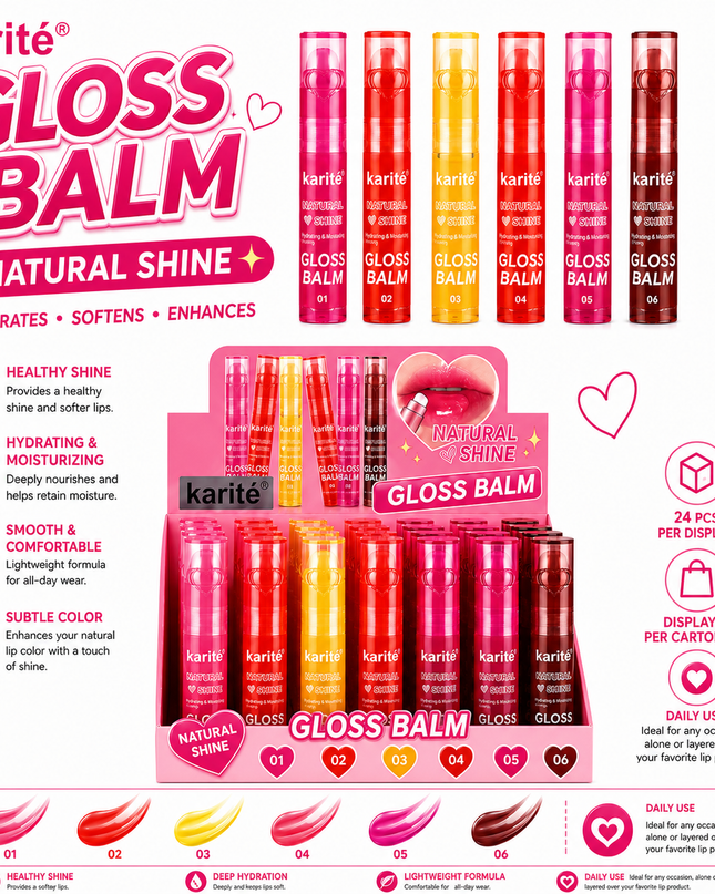 GIRLY’s - KARITÉ GLOSS BALM SHINE ✨🩷✨