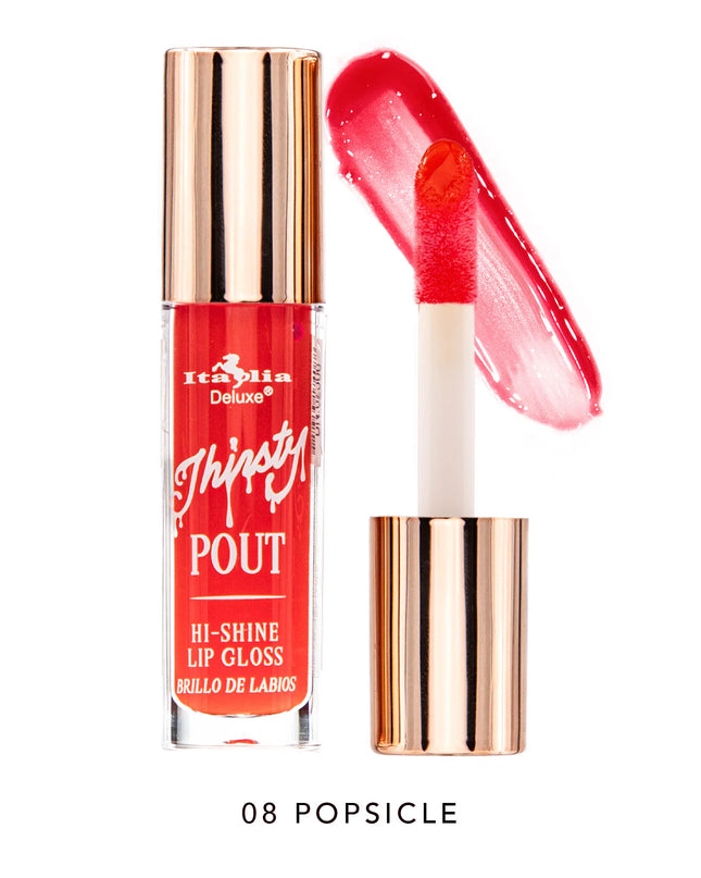 ITALIA DELUXE - THIRSTY POUT / POUT HI-SHINE GLOSS