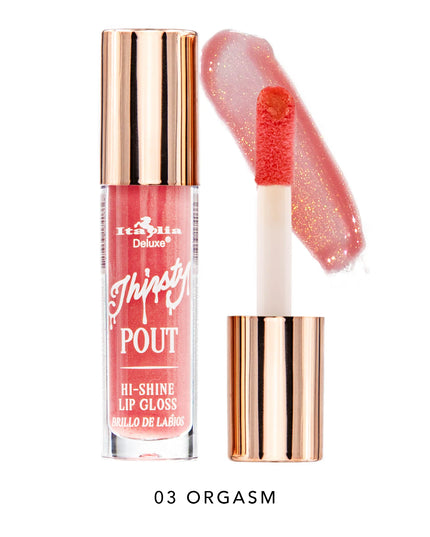ITALIA DELUXE - THIRSTY POUT / POUT HI-SHINE GLOSS