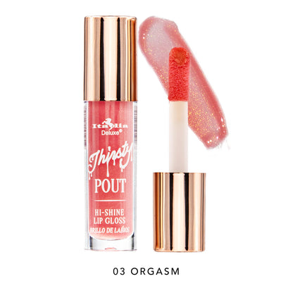ITALIA DELUXE - THIRSTY POUT / POUT HI-SHINE GLOSS