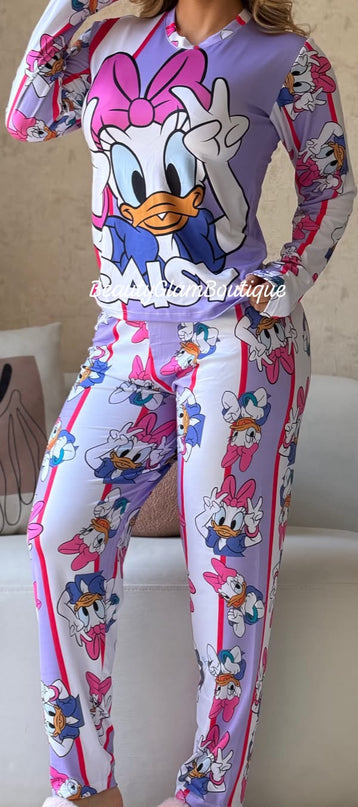 PIJAMA - DAISY PANTALÓN LARGO 💜🩷