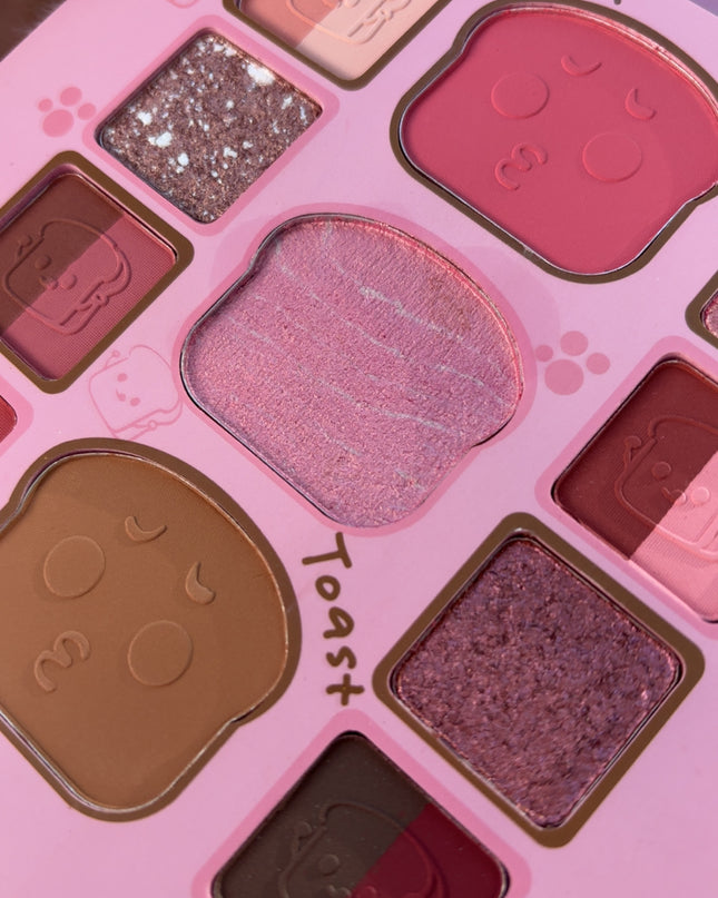 KEVIN & COCO - Paleta de Tostada con Blush+Contour+Highlighter 🍞