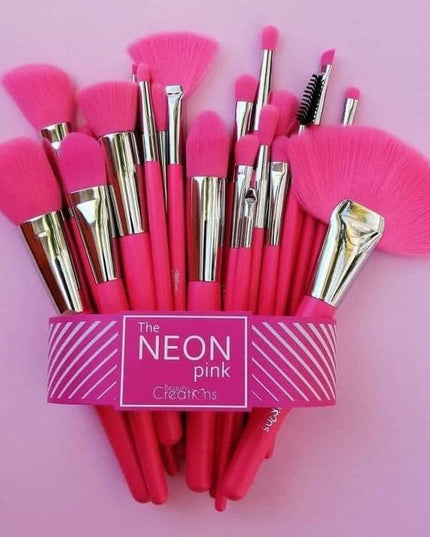 BEAUTY CREATIONS - THE NEON BRUSH SET of 24pc