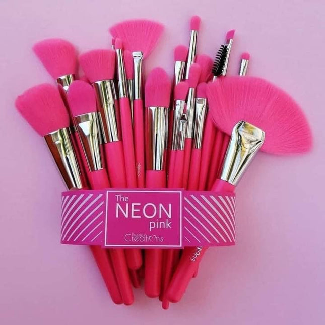 BEAUTY CREATIONS - THE NEON BRUSH SET of 24pc