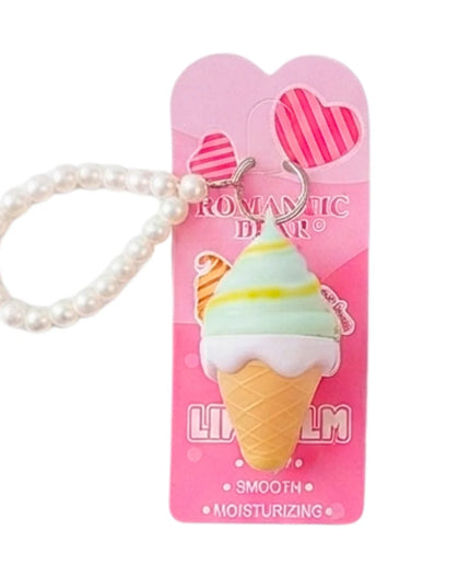 GIRLY’s - LIP BALM DE BARQUILLA CON LLAVERO 🍦