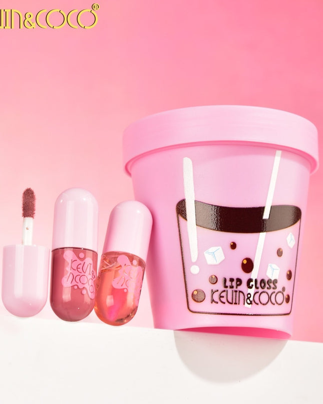 KEVIN & COCO - Glass of 6 Capsules Lipgloss