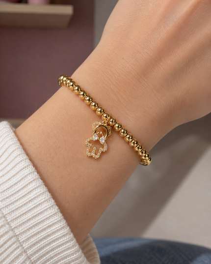 PULSERA DE OSO ADIAMANTADO 🧸💎 STAINLESS STEEL