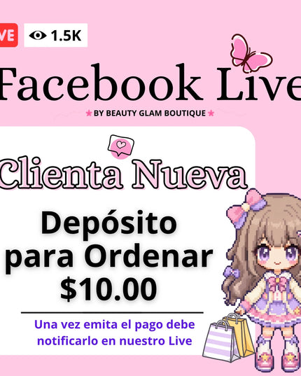 DEPÓSITO PARA ORDENAR EN LIVE