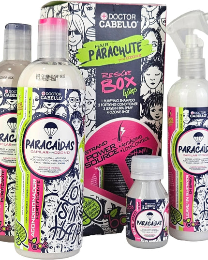DOCTOR CABELLO | PARACAIDAS BOX DE RESCATE KIT 4 IN 1