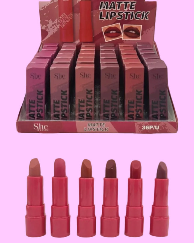 S.HE - Matte Lipstick (Pink)