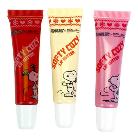 SNOOPY - Softy Cozy Lip Butter (Set 3pc)