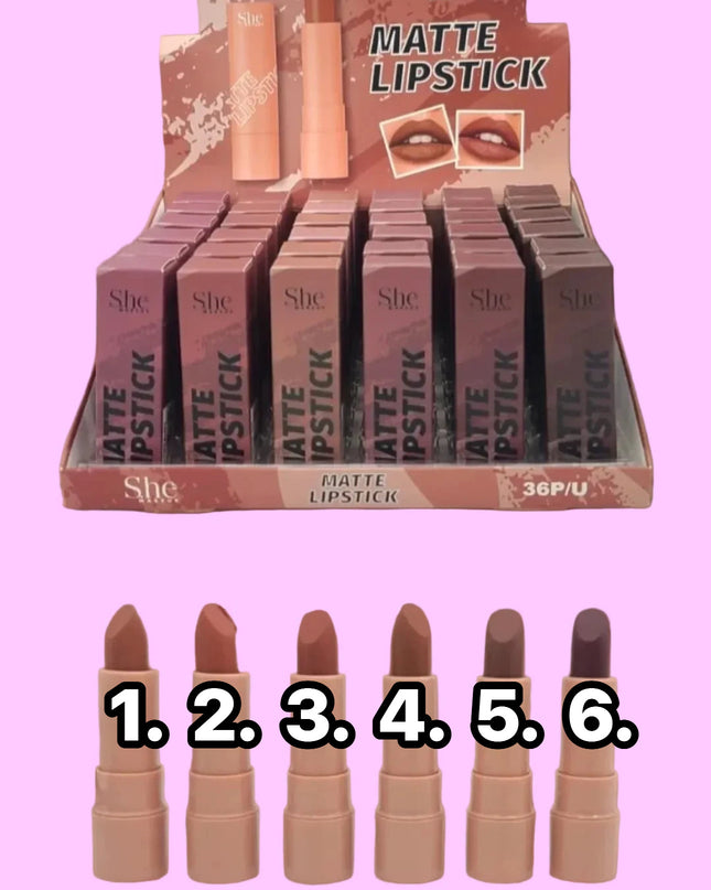 S.HE - Matte Lipstick (Brown)