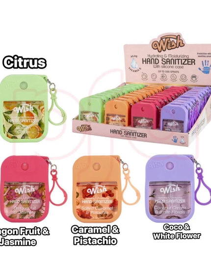 WISH - Liquid Hand Sanitizer Spray with Silicone Holder