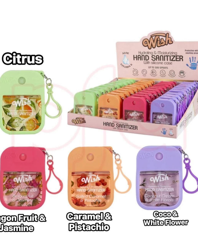 WISH - Liquid Hand Sanitizer Spray with Silicone Holder