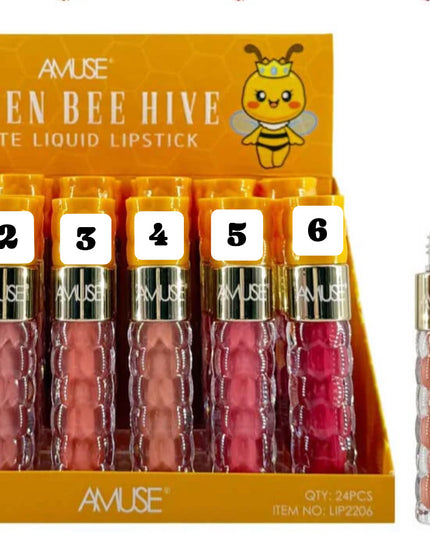 AMUSE - Queen Bee Hive Matte Liquid Lipstick 🐝💄