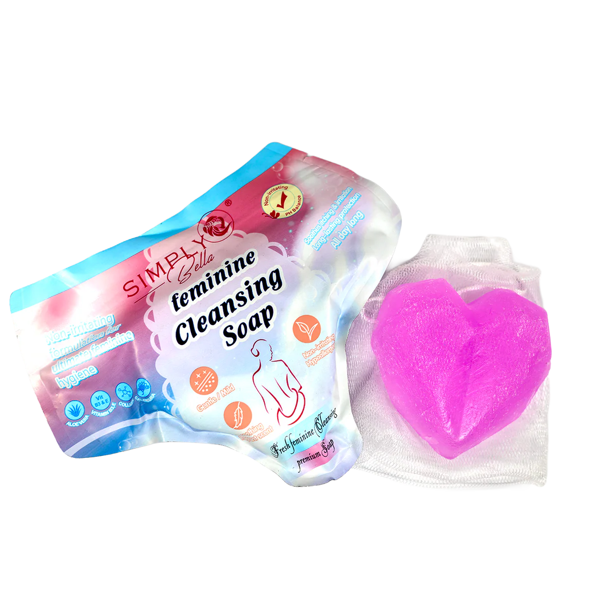 SIMPLY BELLA - Jabón limpiador femenino - Cuidado íntimo suave y con pH equilibrado 🧼💖
