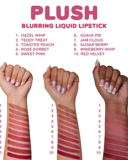 BEAUTY CREATIONS | PLUSH BLURRING LIQUID LIPSTICK