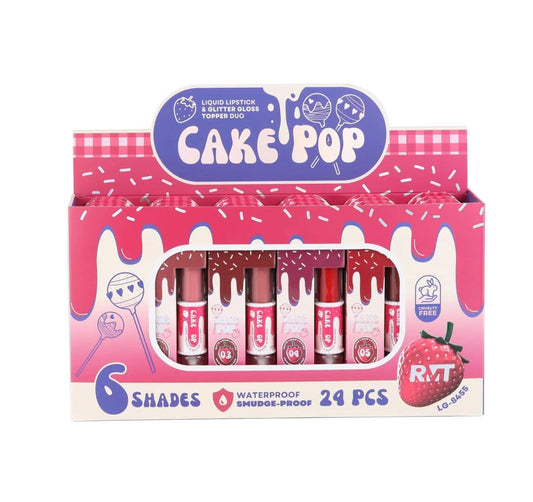 RMT - Cake Pop Liquid Lipstick & Glitter Gloss Topper DUO