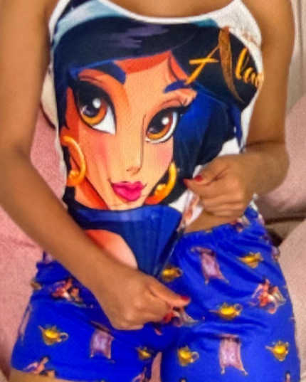 PIJAMA - ALADIM JASMIN PANTALÓN CORTO 🧞‍♂️✨