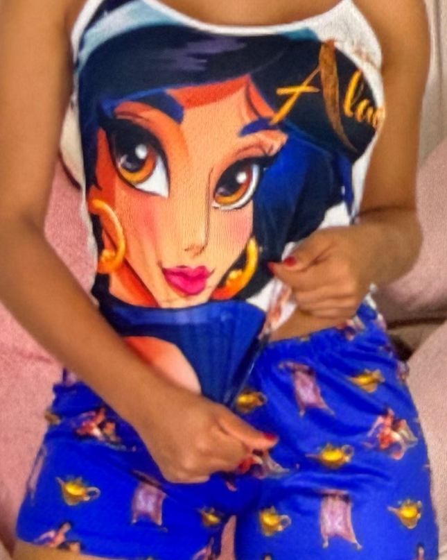 PIJAMA - ALADIM JASMIN PANTALÓN CORTO 🧞‍♂️✨
