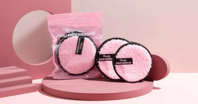 MAKEUP REMOVER PADS - PINK & BLACK
