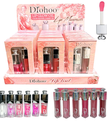 DUPE DI-OR / LIP MAXIMIZER + LIP GLOW OIL COLOR REVIVER- CHERRY OIL DUO  👄