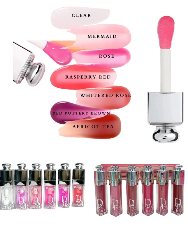 DUPE DI-OR / LIP MAXIMIZER + LIP GLOW OIL COLOR REVIVER- CHERRY OIL DUO  👄