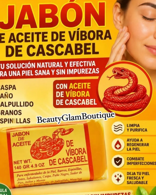 SOAP DE ACEITE - VÍBORA DE CASCABEL 🐍