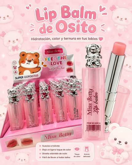 GIRLY’s - LIP BALM DE OSITO (OLOR SÚPER DELICIOSO) 🧸💖