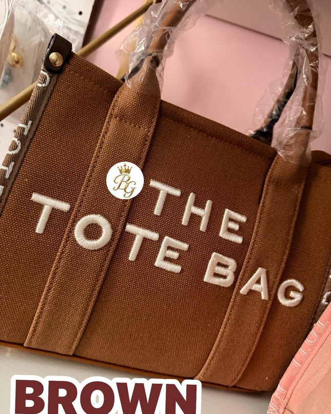 THE TOTE BAG WITH WALLET / INSPIRED BY MARC JACO-BS (BROWN) - SIZE MEDIUM