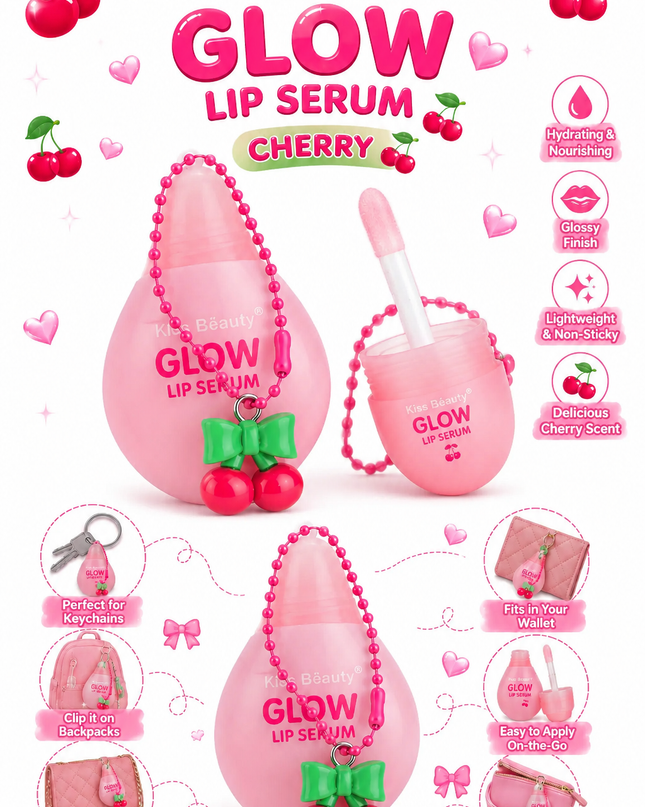 GIRLY’s - LIP SERUM CON LLAVERO DE CHERRY 🍒