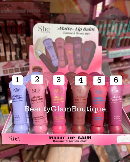 S.HE - MATTE LIP BALM MATTE ALTA PIGMENTACIÓN 💄