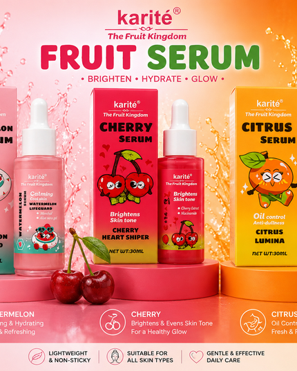 KARITÉ SET DE SERUM 3pc (WATERMELON, CHERRY, ORANGE) 🍉🍒🍊