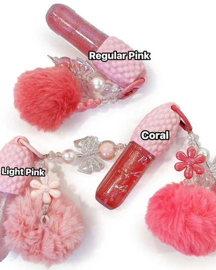 Flower Keychain and Brilliant Lip Gloss 🌸💄